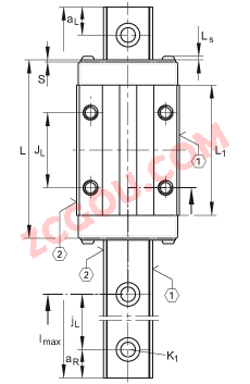 INA�򵥹�����ϵͳ KUVE15-B-KT-SL, �����ε�Ƭ��խ��ϵ�л��飬�����򣬿��ṩ�͸�ʴ���
