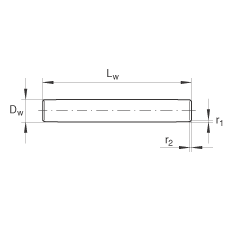 INA NRB3X11,8-G2,  DIN 5402-3/ ISO 3096 ׼B ͣƽ˸