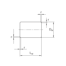 FAGԲ ZRB5X8-QP,  DIN 5402-1 ׼ͼ