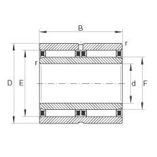 INA������� NAO25X42X32-ZW-ASR1, �޵��ߣ�˫��
