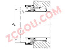 INA/Բ NKXR15,  DIN 5429 ׼޶˸ǣ