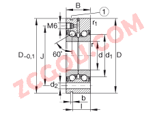 INA�����ǽӴ������ ZKLF3080-2RS-PE, ���ӵĹ��˫���ݶ���װ�����ഽ�ܷ�