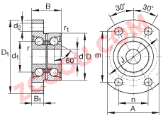 INA�ǽӴ�����е�Ԫ ZKLFA0640-2RS, ˫���ݶ���װ�����ഽ�ܷ⣬��ƽ�˵ķ���