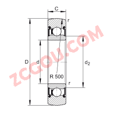 INA���� LR200-2RS, ˫���ܷ�