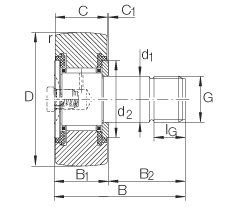 INA��˨�͹��� KR19-PP, ������������������������ƽ��Ȧ