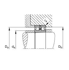 FAGԲ��������� NN3034-AS-K-M-SP, ���� DIN 5412-4 ��׼����Ҫ�ߴ�, �Ƕ�λ���, ˫�У���׶�ף�׶�� 1:12 ���ɷ���, �����ּܣ���С�ľ����ڲ���϶�����ƹ���