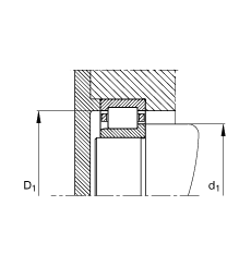 FAGԲ NJ240-E-M1,  DIN 5412-1 ׼Ҫߴ, 붨λ, ɷ, ּ