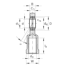 INA˶ GIL10-DO,  DIN ISO 12 240-4 ׼ƣά