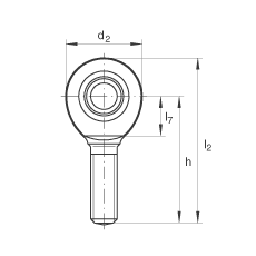 INA˶ GAL12-UK,  DIN ISO 12 240-4 ׼ƣά