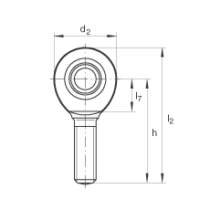 INA˶ GAL25-UK,  DIN ISO 12 240-4 ׼ƣά