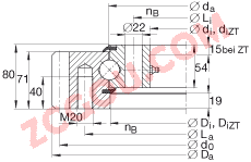 INA�ĵ�Ӵ������ VSA250955-N, ��׼ϵ�� 25�� �ⲿ�ĳ��ֳݣ����ഽ�ܷ�