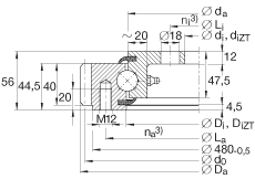 INA�ĵ�Ӵ������ VLA200414-N, ��ϵ�� 20�� �ⲿ�ĳ��ֳݣ����ഽ�ܷ�