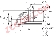 INA�ĵ�Ӵ������ VSA200544-N, ��׼ϵ�� 20�� �ⲿ�ĳ��ֳݣ����ഽ�ܷ�