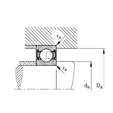 FAG 6002-2RSR,  DIN 625-1 ׼Ҫߴ, ഽܷ