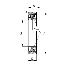 FAG HCS7018-E-T-P4S, ڣɶԻԪװӴ  = 25㣬ഽܷ⣬ǽӴƹ