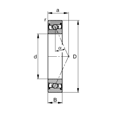 FAG HCS7009-E-T-P4S, ڣɶԻԪװӴ  = 25㣬ഽܷ⣬ǽӴƹ