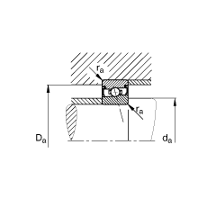 FAG HSS71901-C-T-P4S, ڣɶ԰װӴ  = 15㣬ഽܷ⣬ǽӴϹ