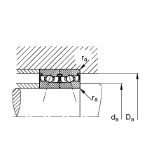 FAG HSS7012-C-T-P4S, ڣɶ԰װӴ  = 15㣬ഽܷ⣬ǽӴϹ