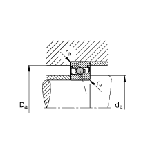 FAG HCS7018-E-T-P4S, ڣɶԻԪװӴ  = 25㣬ഽܷ⣬ǽӴƹ
