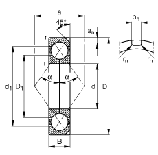 FAGĵӴ QJ240-N2-MPA,  DIN 628-4 Ҫߴ磬 ԲжʷȦֹ