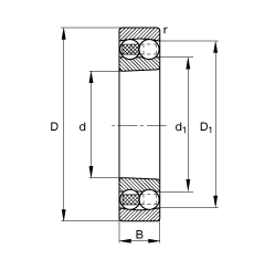 FAGԵ 1220-K-M-C3,  DIN 630 ׼Ҫߴ, ׶ף׶ 1:12