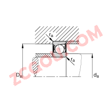 FAG B7001-C-2RSD-T-P4S, ڣɶ԰װӴ  = 15㣬ഽܷ⣬ǽӴϹ