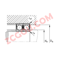 FAG B7020-C-2RSD-T-P4S, ڣɶ԰װӴ  = 15㣬ഽܷ⣬ǽӴϹ