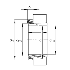 FAG H39/1060-HG,  DIN 5415 ׼Ҫߴ, ׶ 1:12