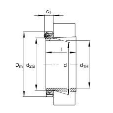 FAG H3280-HG,  DIN 5415 ׼Ҫߴ, ׶ 1:12