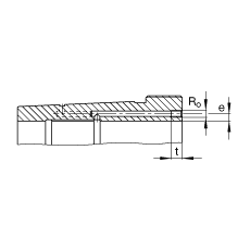 FAGж AH2348-H,  DIN 5416 ׼Ҫߴ, ׶ 1:12