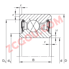 INA CSXU080-2RS, ĵӴУX˫ܷ⣬¶ -25C  +120C