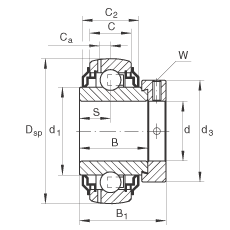 INA����������� GE25-KRR-B-2C, ������Ȧ��ƫ����Ȧ��λ�� ���� R ���ܷ�