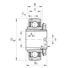 INA����������� GSH35-2RSR-B, ������Ȧ���ý����׶�λ������ RSR �ܷ�