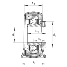 INAֱ��ʽ�������Ԫ RPB25, �ְ����������ƫ����Ȧ���𽺳ĵ������������У�P ���ܷ�