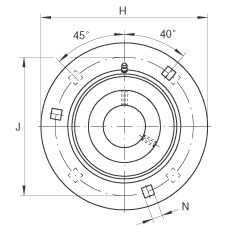 INA�������Ԫ GRRY25-VA, ������/�ĸ���˨�׵ķ������������Ԫ����ѹ�ְ壬��Ȧ��ƽͷ�ݶ���R ���ܷ⣬ �͸�ʴ����