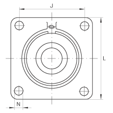 INA�������Ԫ PCCJ40, ���ĸ���˨�׵ķ������������Ԫ��������˫�нǽӴ�����У�P ���ܷ�