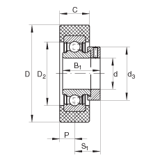 INA����������� RCSMB20/65-FA106, ���𽺲������ƫ����Ȧ��λ�� ���� P ���ܷ�