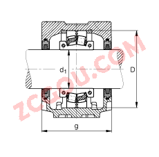 FAGֱʽ SNV180-L + 222S.308 + FSV520X308,  DIN 736/DIN737 ׼Ҫߴ磬ʷֵĵĹУëձܷ⣬֬