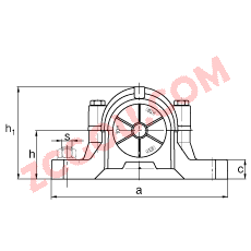 FAGֱʽ SNV170-L + 2316-M + DHV316,  DIN 738/DIN739 ׼Ҫߴ磬ʷ֣Բ׺ͽ׵ԵУVȦܷ⣬֬