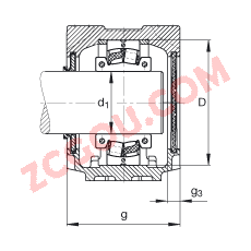 FAGֱ��ʽ����� SNV120-L + 222S.203 + DHV513X203, ���� DIN 736/DIN737 ��׼����Ҫ�ߴ磬�ʷֵĵ��Ĺ�����У�V ��Ȧ�ܷ⣬֬������