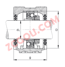 FAGֱʽ SNV072-L + 2207-K-TVH-C3 + H307X102 + DH507X102,  DIN 736/DIN737 ׼Ҫߴ磬ʷ֣׶׺ͽ׵ԵУ˫ܷ⣬֬