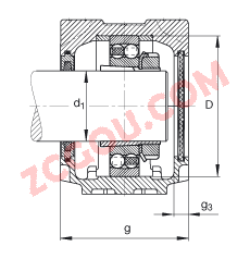 FAGֱʽ SNV080-L + 2307-K-TVH-C3 + H2307X103 + FSV607,  DIN 736/DIN737 ׼Ҫߴ磬ʷ֣׶׺ͽ׵ԵУëձܷ⣬֬
