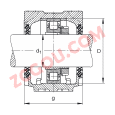 FAGֱʽ SNV072-L + 20207-K-TVP-C3 + H207X102 + DH507X102,  DIN 736/DIN737 ׼Ҫߴ磬ʷ֣׶׺ͽ׵ĵĹУ˫ܷ⣬֬