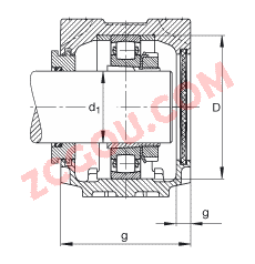 FAGֱʽ SNV085-L + 20209-K-TVP-C3 + H209X108 + TSV509X108,  DIN 736/DIN737 ׼Ҫߴ磬ʷ֣׶׺ͽ׵ĵĹУԹܷ⣬֬