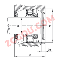 FAGֱʽ SNV052-L + 20205-K-TVP-C3 + H205X013 + FSV505,  DIN 736/DIN737 ׼Ҫߴ磬ʷ֣׶׺ͽ׵ĵĹУëձܷ⣬֬