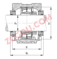 FAGֱʽ SNV072-L + 22207-E1-K + H307X102 + TSV507X102,  DIN 736/DIN737 ׼Ҫߴ磬ʷ֣׶׺ͽ׵ĵĹУԹܷ⣬֬