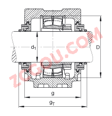 FAGֱʽ SNV140-L + 22216-E1-K + H316X214 + TCV516X214,  DIN 736/DIN737 ׼Ҫߴ磬ʷ֣׶׺ͽ׵ĵĹУTaconite ܷ⣬֬