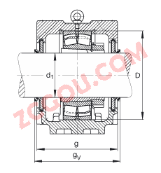 FAGֱʽ SNV215-L + 21320-E1-K-TVPB + H320X307 + DHV620X307,  DIN 736/DIN737 ׼Ҫߴ磬ʷ֣׶׺ͽ׵ĵĹУV Ȧܷ⣬֬