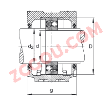 FAGֱʽ SNV180-L + 2220-M + DH220,  DIN 738/DIN739 ׼Ҫߴ磬ʷ֣Բ׺ͽ׵ԵУ˫ܷ⣬֬