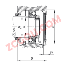 FAGֱʽ SNV052-L + 2304-TVH + TSV304,  DIN 738/DIN739 ׼Ҫߴ磬ʷ֣Բ׺ͽ׵ԵУԹܷ⣬֬